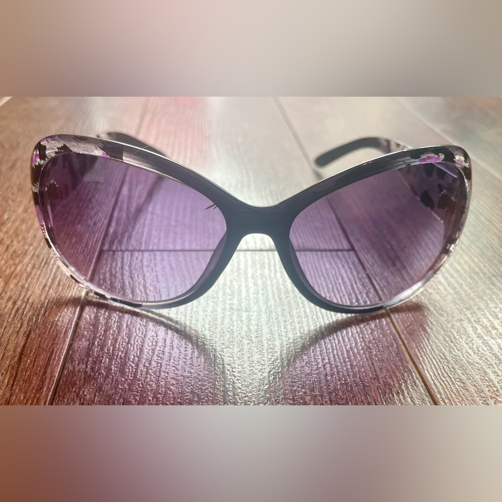 Circus by Sam Edelman Ladies Purple & Black Patterned Sunglasses